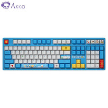 AKKO 3108 哆啦A梦机械键盘 有线键盘 游戏键盘 电竞 108键 PBT热升华键帽 电脑办公键盘 TTC金粉轴