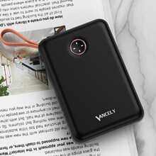 Vancely 充电宝10000毫安移动电源双USB输出迷你小巧超薄便携 三星/苹果/华为/小米通用 【超薄迷你版】10000mAh 黑色