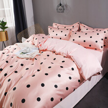 冰丝被套单件丝滑裸睡夏季薄欧式夏天清凉感丝绸被罩学生宿舍 甜心 150x200cm  单件被套