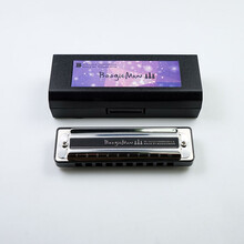 BoogieMan初学 十孔布鲁斯蓝调10孔口琴 BM Boogie man Eb调【黑色琴格款】