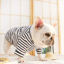 网红法斗小狗狗衣服春夏款薄款背心斗牛犬巴哥小型犬泰迪春季宠物 法斗条纹款 法斗2XL背长41-胸围70