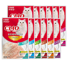 超市	伊纳宝（INABA）猫零食 ciao妙鲜包 妙好猫湿粮猫罐头 金枪鱼60g*12包