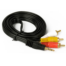 AV线 复合音视频连接线 1.5米 3.5mm音频线一分三 适用小米华为荣耀盒子机顶盒接电视转接线