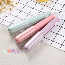 乾越迷你小夹板女直发卷发棒两用小型学生刘海内扣卷发 绿色+收纳盒