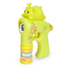 北国e家 抖音同款儿童电动泡泡机网红海豚灯光音乐泡泡枪全自动少女心吹泡泡玩具泡泡水补充液六一礼物 绿色萌萌熊+2瓶泡泡液