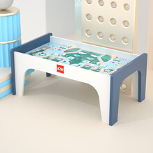 乐造积木桌子拼装兼容积木儿童玩具桌多功能大小颗粒男女孩早教宝宝学习 新款马卡蓝106裸桌