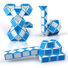 潮流新款百变魔尺24段36/48/60/72/96/240节大号儿童幼儿园魔方条益智玩具 108段魔尺（送教程+配件）