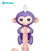 WowWee 多彩手指猴子智能玩具 陪伴宠物机器人情感互动 送男孩女孩学生儿童孩子可爱礼物5-14岁 紫色