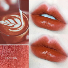 FLORTTE/花洛莉亚奶思唇膏笔哑光丝绒雾面口红笔秋冬流行色唇笔丝滑柔雾浓郁显色 唇釉02榛果奶咖