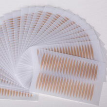 双眼皮贴隐形网状蕾丝肉肤色透明无痕纤维条自然透气不反光多规格 【800贴】20片  【盒装】