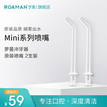 ROAMAN罗曼 mini冲牙器喷嘴 便携式迷你水牙线原装替换喷头 两支装