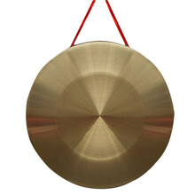 三句半套装铜锣鼓镲套装高音锣鼓乐器全套手锣32公分防汛锣表演道具MYFS 42cm铜锣配锣锤