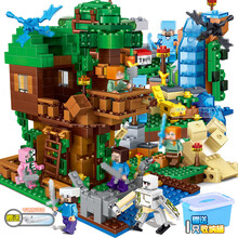 2021新品我的世界积木男孩子村庄拼装玩具儿童拼图7-10岁 森林乐园豪华版【桶装】