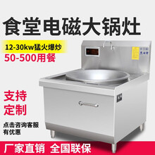 甄樽 商用电磁炉6kw-30kw工厂学校食堂大功率大锅灶饭店省电大灶台单炒头炉 25KW（单锅大锅灶）