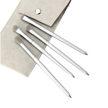 沧州小葡萄化妆刷眼部刷套装软毛便携四支装晕染刷4支小葡萄眼影刷配刷包化妆工具 4支小葡萄银色