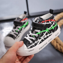 回力童鞋儿童帆布鞋2021年春季新款韩版男童休闲鞋女童小学生鞋 20-211黑色 30码200/内长约19.5cm