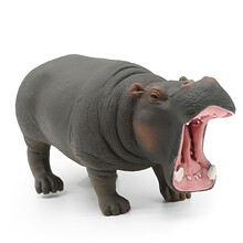 英国CollectA我你他 收藏级仿真实心野生动物模型大象老虎长颈鹿野生动物科普教育玩具 河马