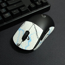 鼠标防汗贴 鼠标防滑贴 罗技GPW毒蝰903吸汗304防汗贴等都可定制 白迷彩 备注鼠标型号 0.5mm