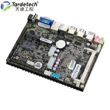 天迪4英寸5代4045D物联工控主板嵌入式低功耗CPU一体机主板机器人工业主板游戏机无风扇工控机主板 黑色 套餐i3-4010U(1.7G)/4G/128G