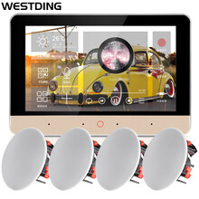 威斯汀（WESTDING）T9智能家庭背景音乐主机系统套装 家庭影院音响组合 吸顶音响喇叭 吊顶喇叭918一拖四