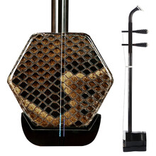 相思鸟 (LOVEBIRD) 鸡翅木二胡 初学练习 纯手工蟒皮六方二胡 民族乐器 带松香随行硬盒 XS8002