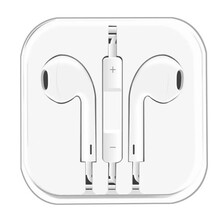 罗巴赫 耳机入耳式线控运动耳塞通话带麦适用于苹果安卓小米OPPO华为手机电脑通用有线 白色 标配