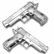 1:2.05玩具金属模型中国式64玩具枪合金军事工艺礼品收藏摆件92模型不可发射 P226银色