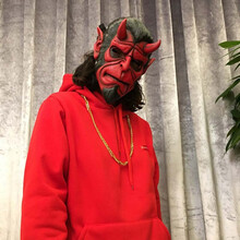 面具男鬼面具万圣节装扮服装死神披风斗篷吸血鬼装扮道具 地狱男爵