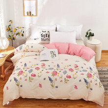 巢享家纺 全棉斜纹被套 单件 纯棉单双人被罩单品 小清新 200cmX230cm 被套