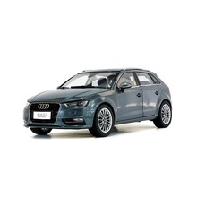 1:18原厂汽车模型 奥迪 2018款A6 A6L R8 A3三厢 A4 A4L A8L 仿真合金 奥迪A3 两厢 灰色