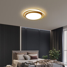 VVS美学灯 led卧室灯吸顶灯 简约现代大气房间灯温馨浪漫餐厅书房儿童房灯具 48*6cm无极调光+遥控