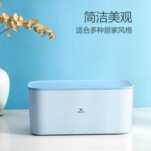 公牛（BULL）带USB新国标收纳盒延长线插座/插线板/插排/排插/接线板/拖线板 GN-F2161(晴空蓝) 总控全长1.5米