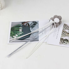 猫玩具逗猫棒仙女斗猫棒猫咪宠物用品猫玩具球小猫幼猫铃铛猫猫羽毛 花朵款-灰