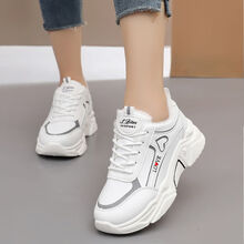 潮牌吉尔达同款20新款秋冬季大童棉鞋女水皮面运动休闲鞋中小学生厚底旅游波鞋平安·踏司红·达芙蓉 白色加绒A 37