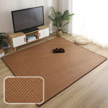 凉席地毯夏天客厅茶几藤席儿童爬行垫日式榻榻米飘窗卧室夏季防滑t10 凉席地毯 1款 60×200厘米