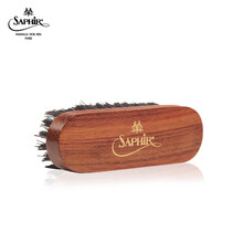 SAPHIR莎菲雅黑金黄铜刷Brass Brush绒皮翻毛皮反毛皮鞋尼龙毛刷 铜丝刷(椭圆型)