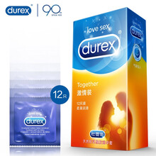 杜蕾斯 避孕套 安全套 激情12只装 柔软润滑 套套 计生用品 durex