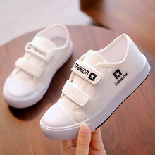 底2春秋款3男孩子4儿童鞋5帆布鞋子6小学生8板鞋9岁球鞋7男童 白色 33码内长19.5cm