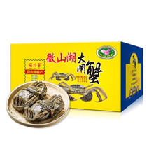 【活蟹】猫扑鱼微山湖大闸蟹 鲜活现货实物螃蟹礼盒 全母蟹：3.5—3.8两（8只装）
