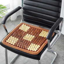 艾欧唯夏季竹垫板凳麻将凉席坐垫夏天办公室椅子座垫餐椅垫家用 方块 37X37cm