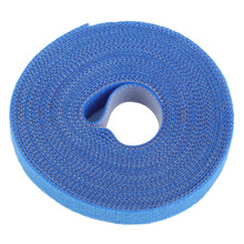 维英通 魔术贴理线带布扎带25米1.2cm宽 线缆收纳固定整理绕线带 电脑理线器扎捆绑束线带 蓝色WT-1225L