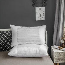 一只装/养生荞麦枕头 全棉羽丝绒枕芯 单人可水洗颈椎枕成人枕 白色600g