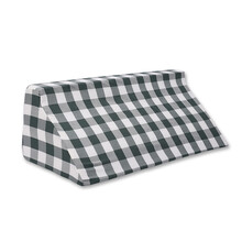 冀德福 高密度加强海绵体位垫 卧床老人病人翻身垫瘫痪病人三角枕垫R型侧翻身护理垫家用翻身枕侧身靠背 【透气棉布绿格布套+高弹海绵】小号