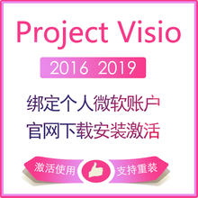 微软正版Visio  project 2016 2019专业版 流程图制作软件注册密钥终身授权 补差价