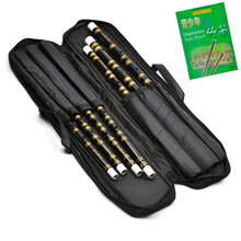 米囹 竹笛7调套笛七支装竹笛七音笛子 黑色初学入门笛子 豪华笛包装+学习资料