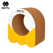 主子家 猫抓板磨爪器猫窝 瓦楞纸耐磨猫爪板猫咪玩具隧道用品 黄色