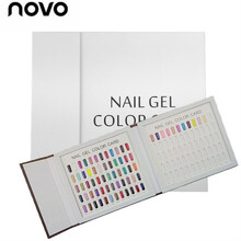 镶嵌式甲油胶色卡展示板色板样板卡美甲店选色板展示本展示册 浪漫樱花60色送甲片