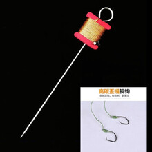 黑鱼钩老鳖钓甲鱼排钩线组甲鱼钩成品套装王八钩甲鱼钩鳖钩黄刺鱼鲶鱼黄鳝插钩双钩捕甲鱼工具歪头钩 中号双钩·8米地插主线1副..