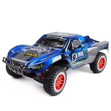 雷魔山鼠短卡1:10四驱无刷遥控车 山鼠短卡车 沙漠越野车 专业RC高速遥控模型玩具车 1/10短卡（蓝色） 暴力豪华版