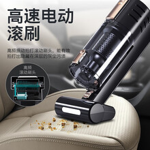 车载吸尘器 有线大吸力车用除尘电器手持式 干湿两用 清洁地板座椅出风口滚刷120W大功率汽车吸尘器 车用有线款【车载吸尘器】